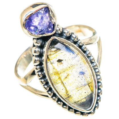 Labradorite Rings handcrafted by Ana Silver Co - RING94065