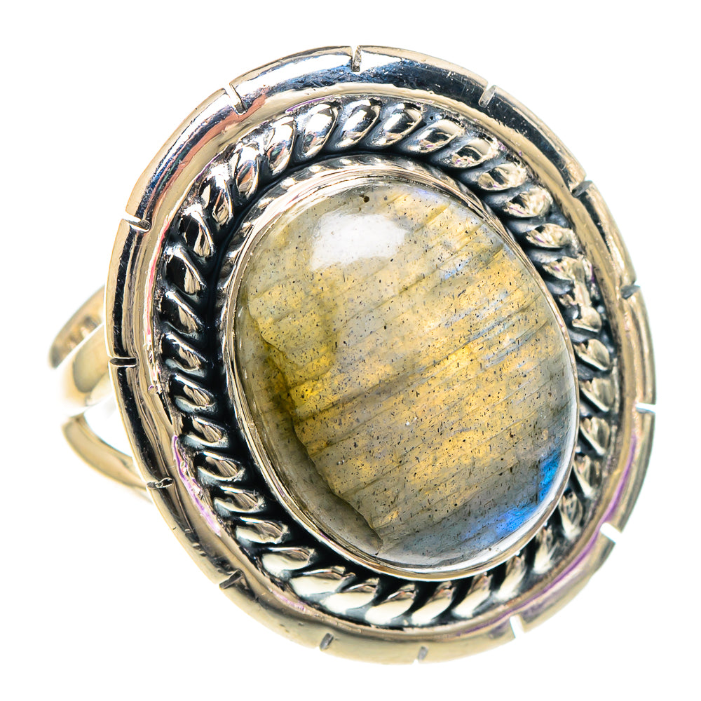 Labradorite Rings handcrafted by Ana Silver Co - RING94066