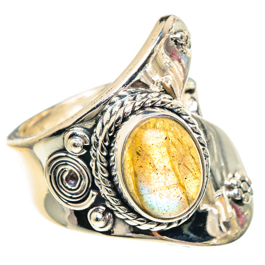 Labradorite Rings handcrafted by Ana Silver Co - RING94067