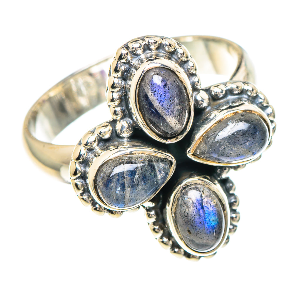 Labradorite Rings handcrafted by Ana Silver Co - RING94078