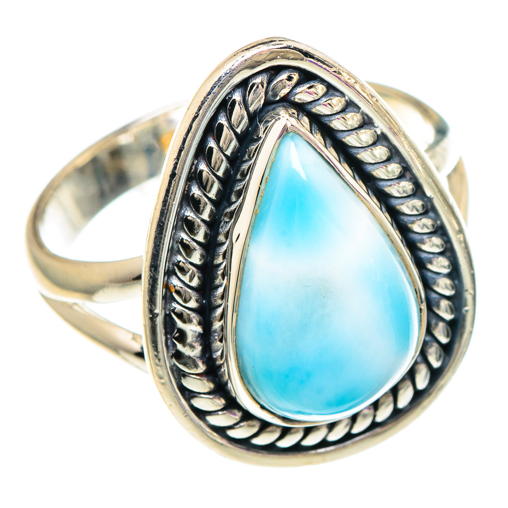 Larimar Rings handcrafted by Ana Silver Co - RING94079