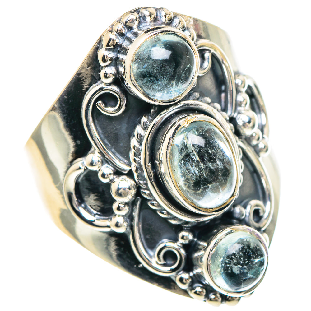 Aquamarine Rings handcrafted by Ana Silver Co - RING94087