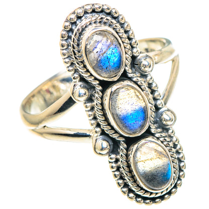 Labradorite Rings handcrafted by Ana Silver Co - RING94088