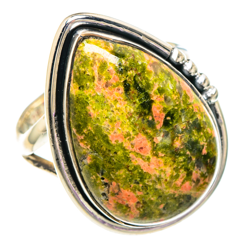 Unakite Rings handcrafted by Ana Silver Co - RING94093