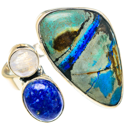 Azurite Rings handcrafted by Ana Silver Co - RING94110