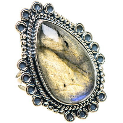 Labradorite Rings handcrafted by Ana Silver Co - RING94114 - Photo 2
