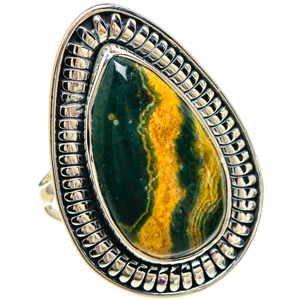 Ocean Jasper Rings handcrafted by Ana Silver Co - RING94121