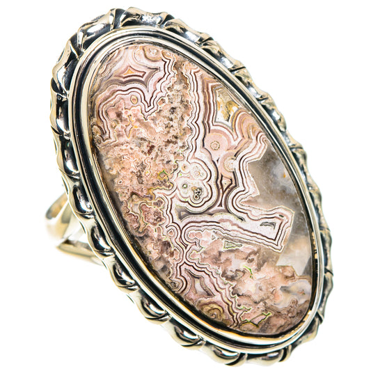 Laguna Lace Agate Rings handcrafted by Ana Silver Co - RING94126 - Photo 2