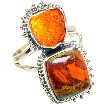 Morocco Agate Rings handcrafted by Ana Silver Co - RING94148