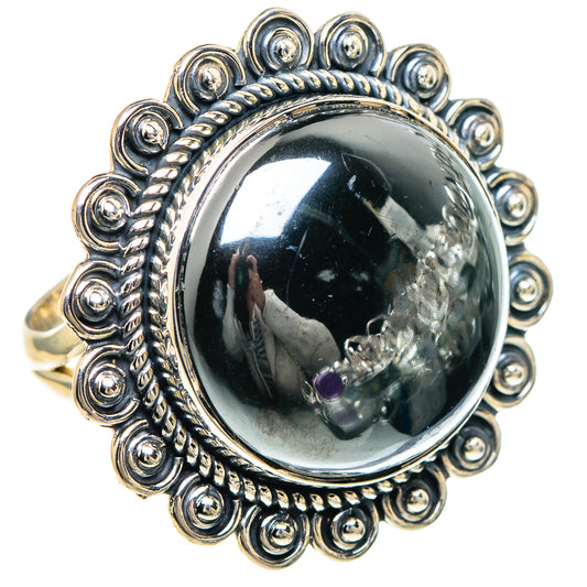 Hematite Rings handcrafted by Ana Silver Co - RING94151