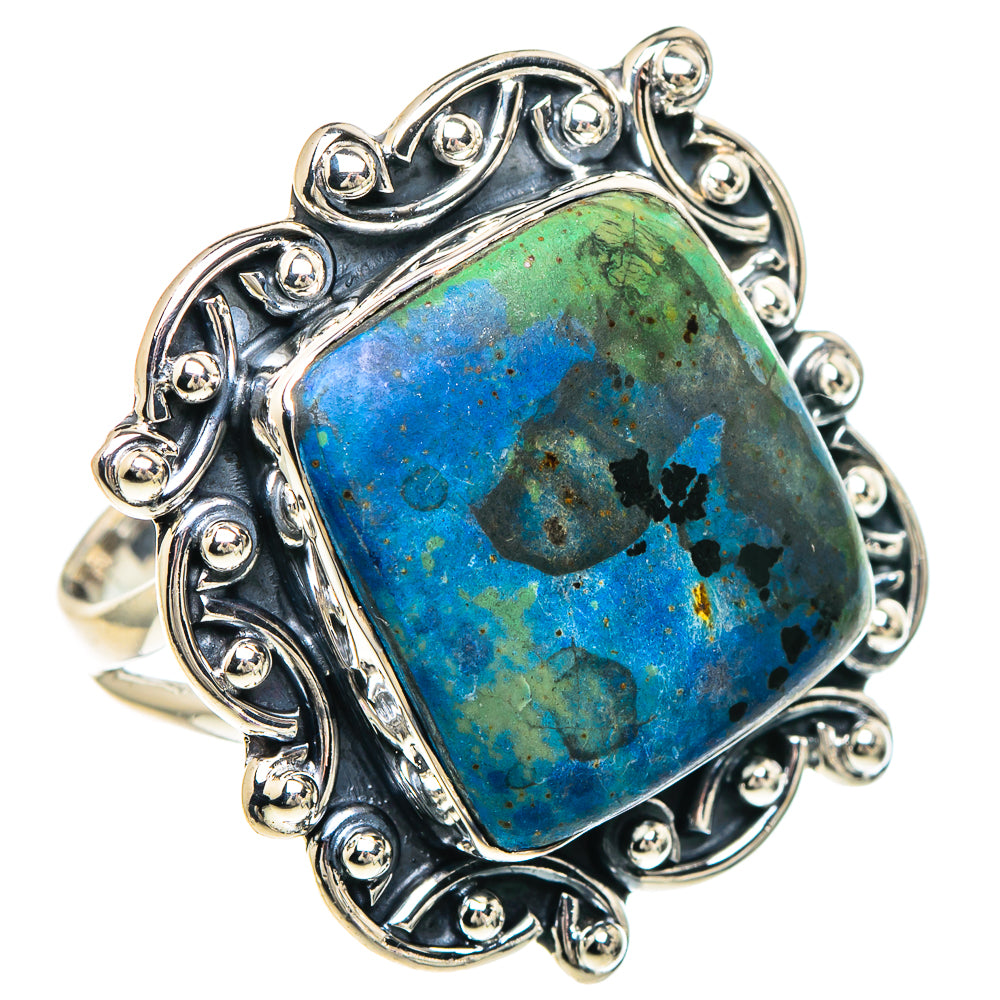 Azurite Rings handcrafted by Ana Silver Co - RING94156