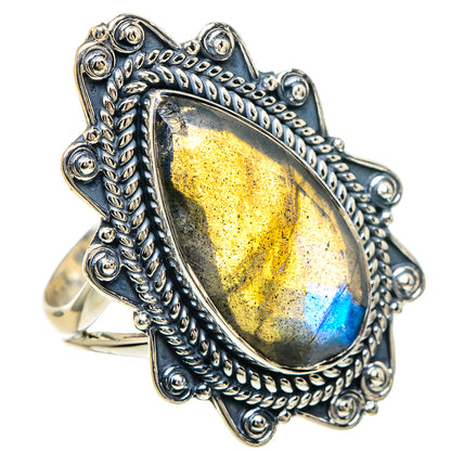 Labradorite Rings handcrafted by Ana Silver Co - RING94157