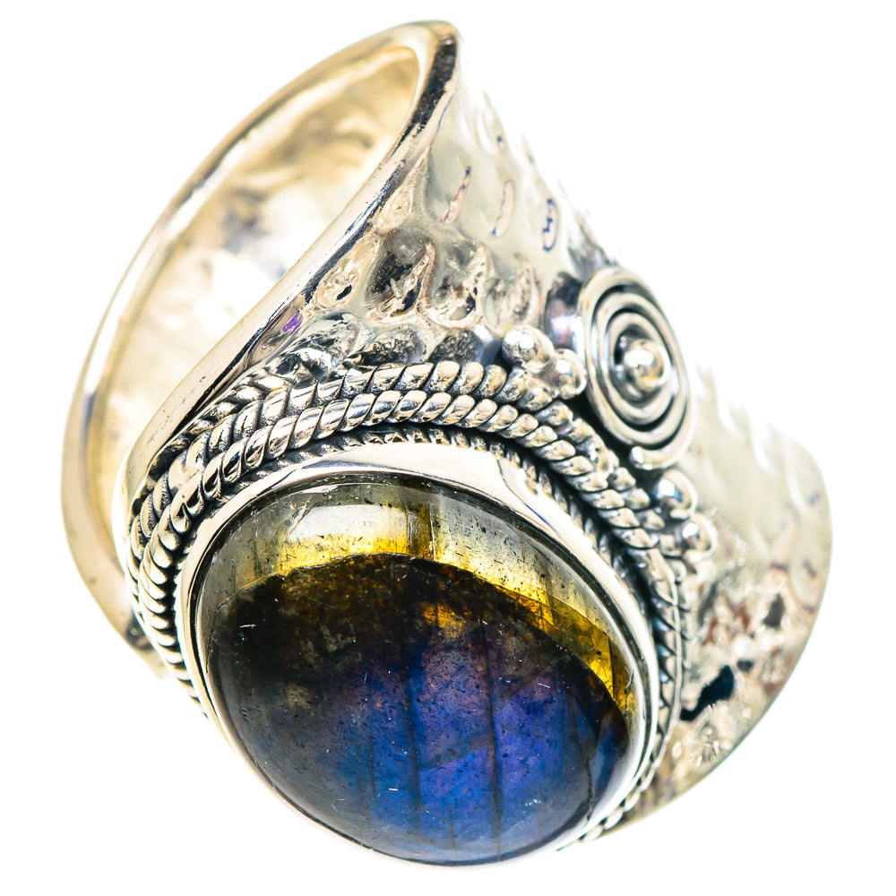 Labradorite Rings handcrafted by Ana Silver Co - RING94159