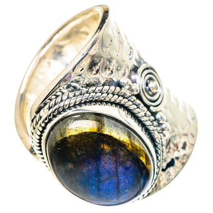 Labradorite Rings handcrafted by Ana Silver Co - RING94159