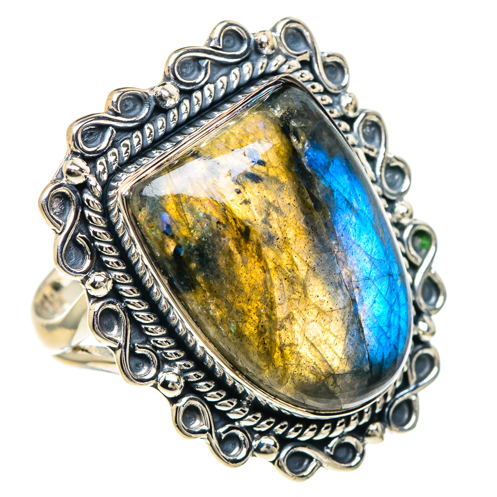 Labradorite Rings handcrafted by Ana Silver Co - RING94161