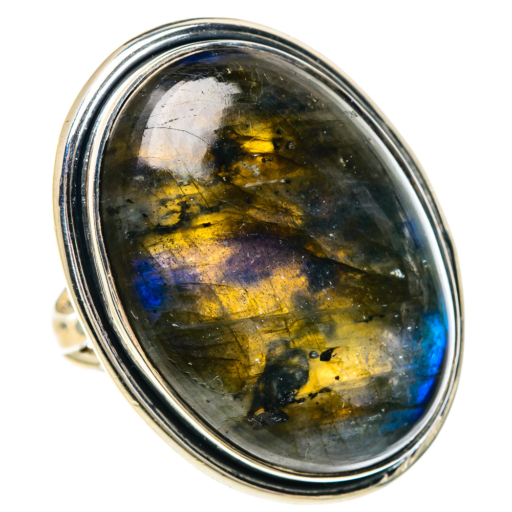 Labradorite Rings handcrafted by Ana Silver Co - RING94164
