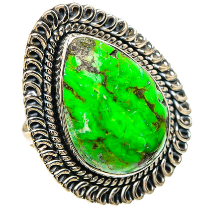 Gaspeite Rings handcrafted by Ana Silver Co - RING94166