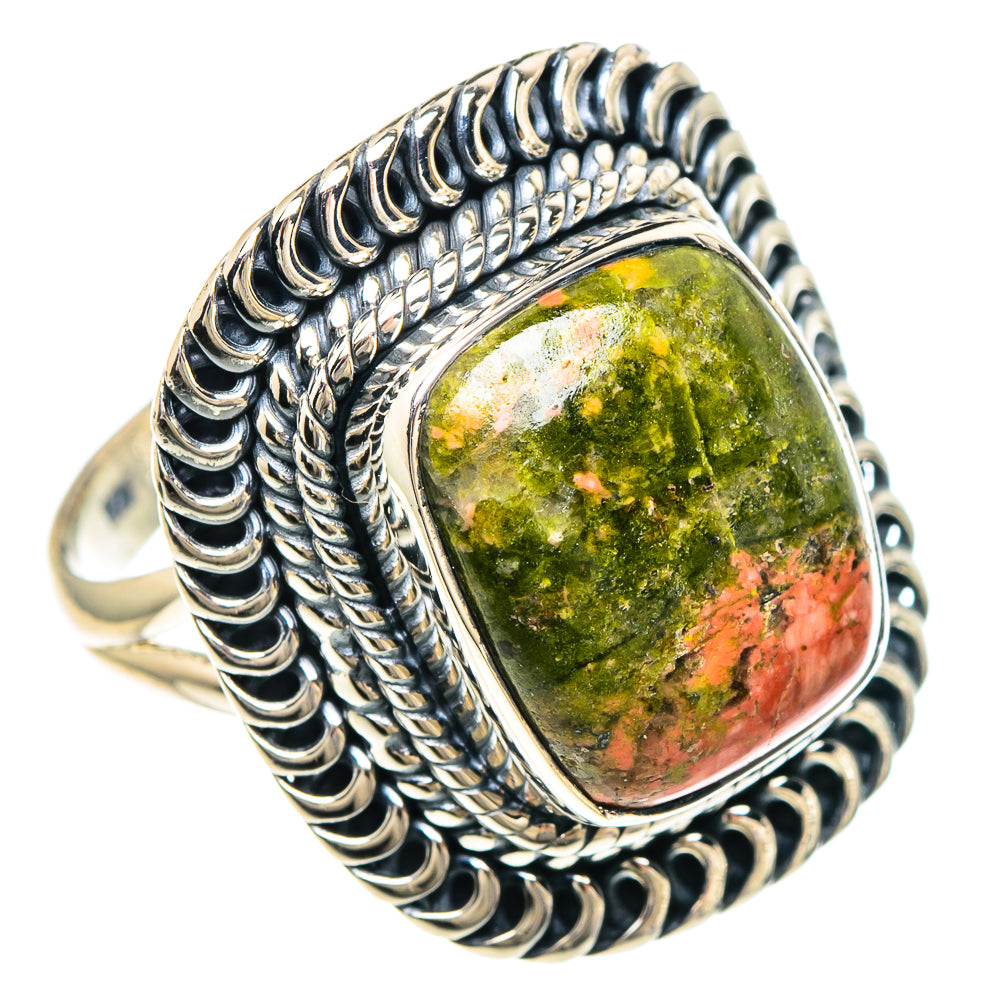Unakite Rings handcrafted by Ana Silver Co - RING94168 - Photo 2