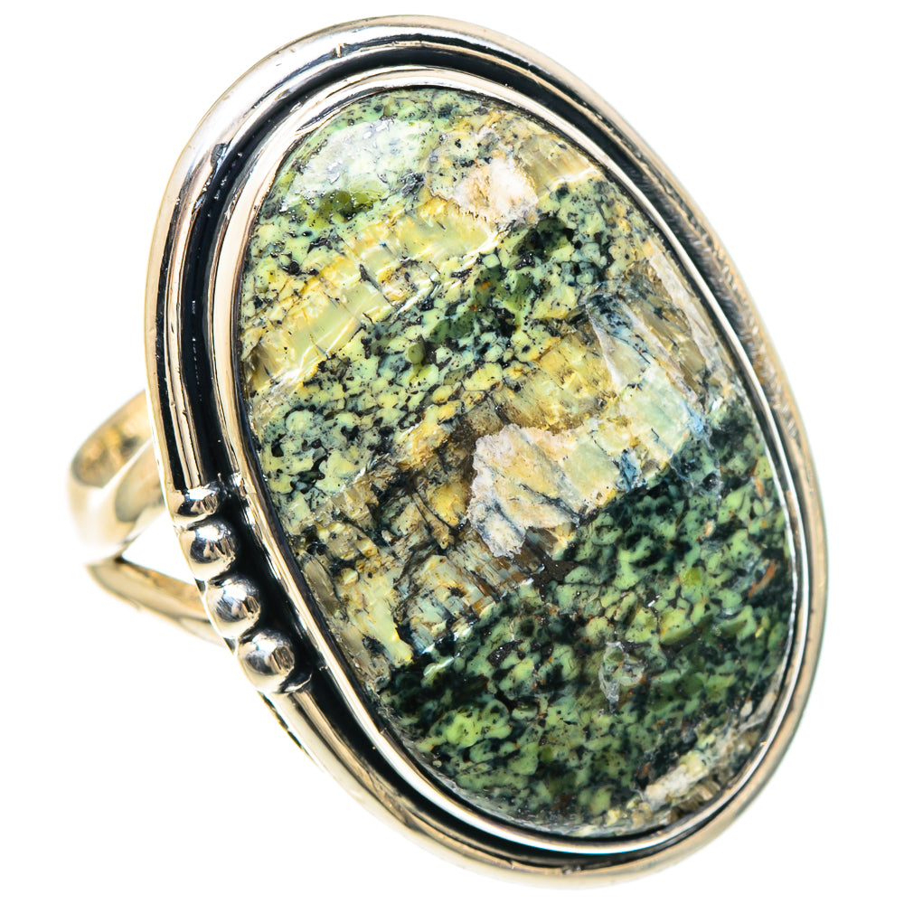 Lizard Jasper Rings handcrafted by Ana Silver Co - RING94169 - Photo 2