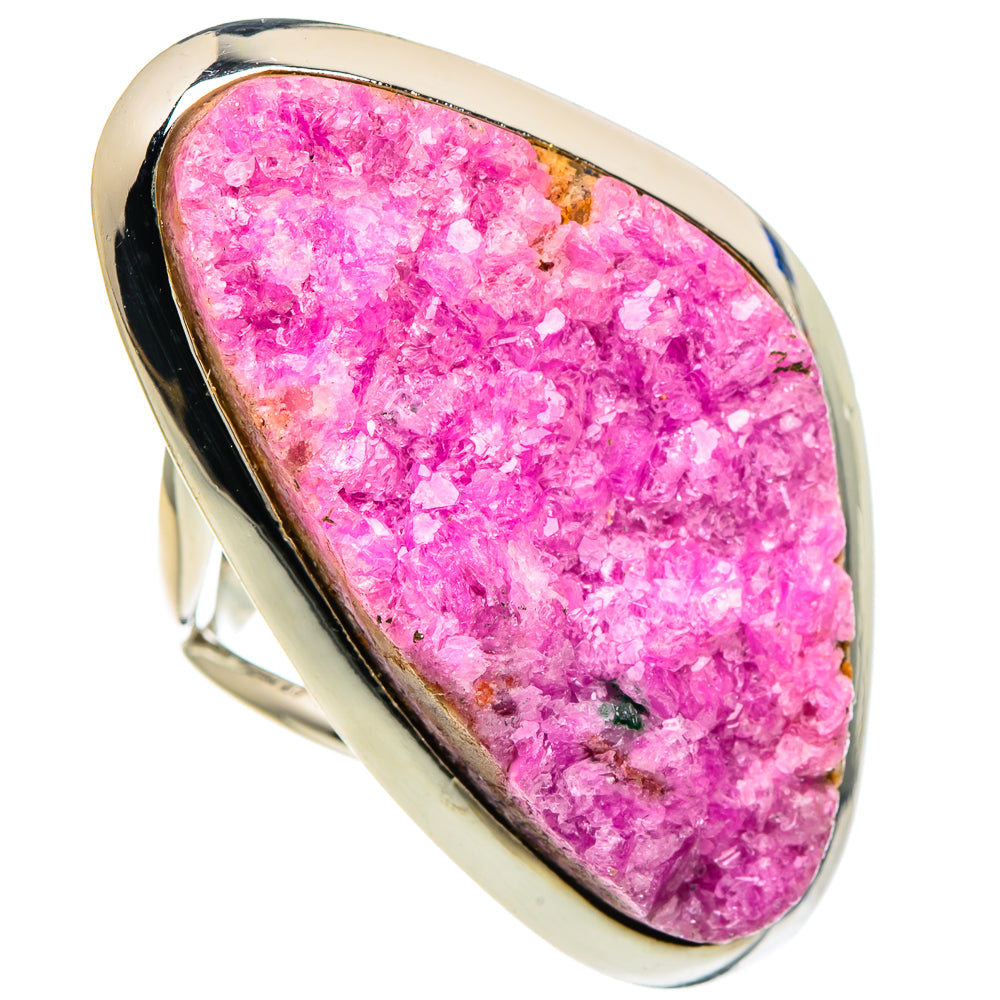 Cobalto Calcite Druzy Rings handcrafted by Ana Silver Co - RING94178