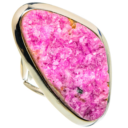 Cobalto Calcite Druzy Rings handcrafted by Ana Silver Co - RING94178