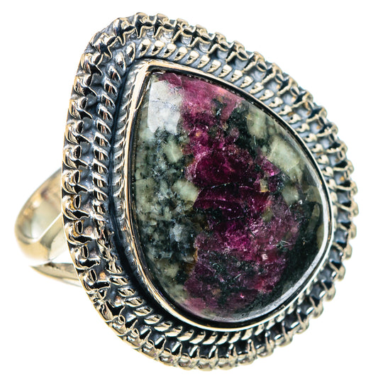 Russian Eudialyte Rings handcrafted by Ana Silver Co - RING94180 - Photo 2