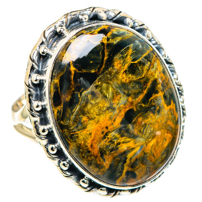 Golden Pietersite Rings handcrafted by Ana Silver Co - RING94183