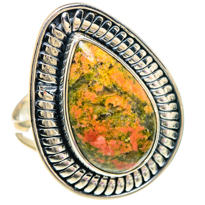 Unakite Rings handcrafted by Ana Silver Co - RING94188 - Photo 2