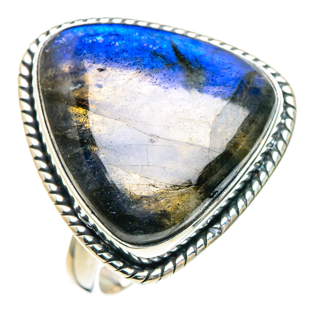 Labradorite Rings handcrafted by Ana Silver Co - RING94193