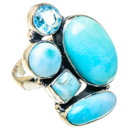 Larimar Rings handcrafted by Ana Silver Co - RING94194