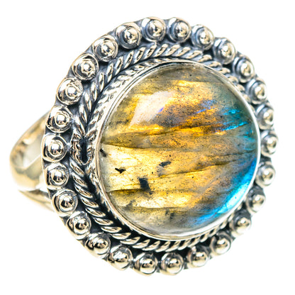 Labradorite Rings handcrafted by Ana Silver Co - RING94197