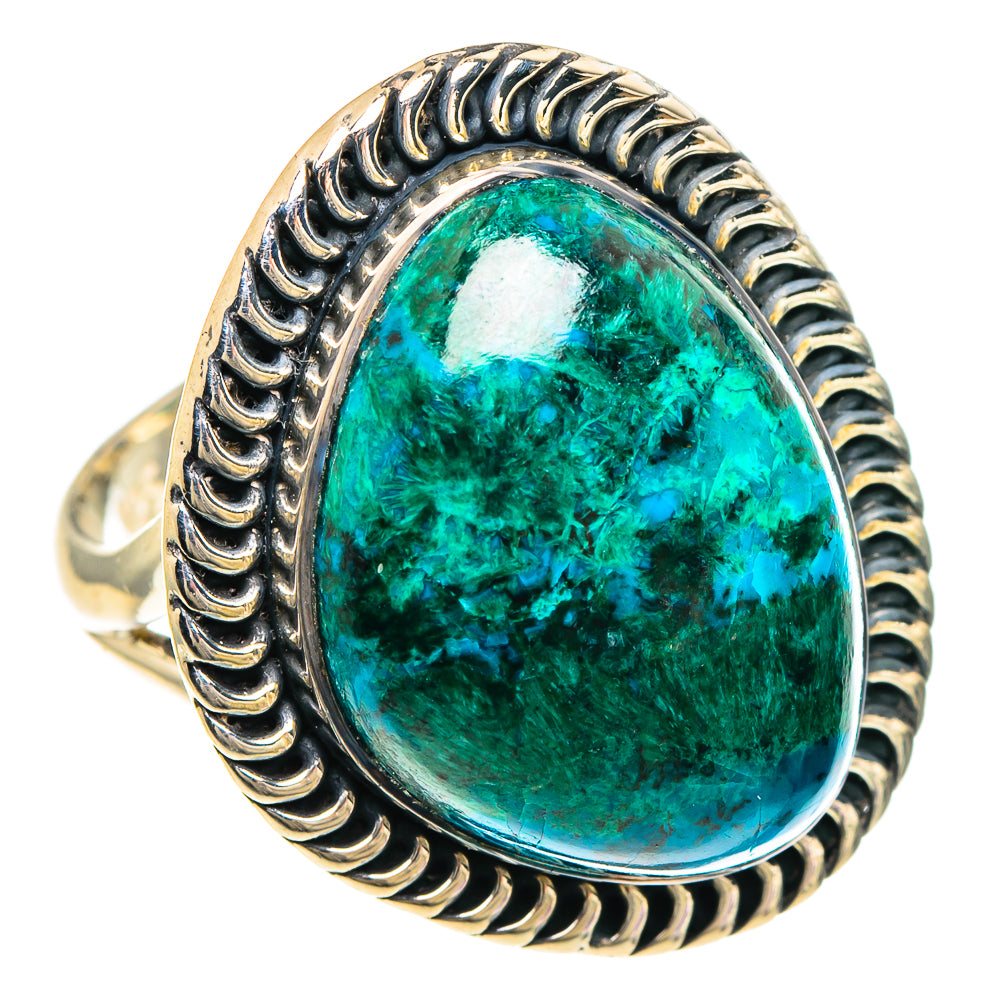 Chrysocolla Rings handcrafted by Ana Silver Co - RING94201
