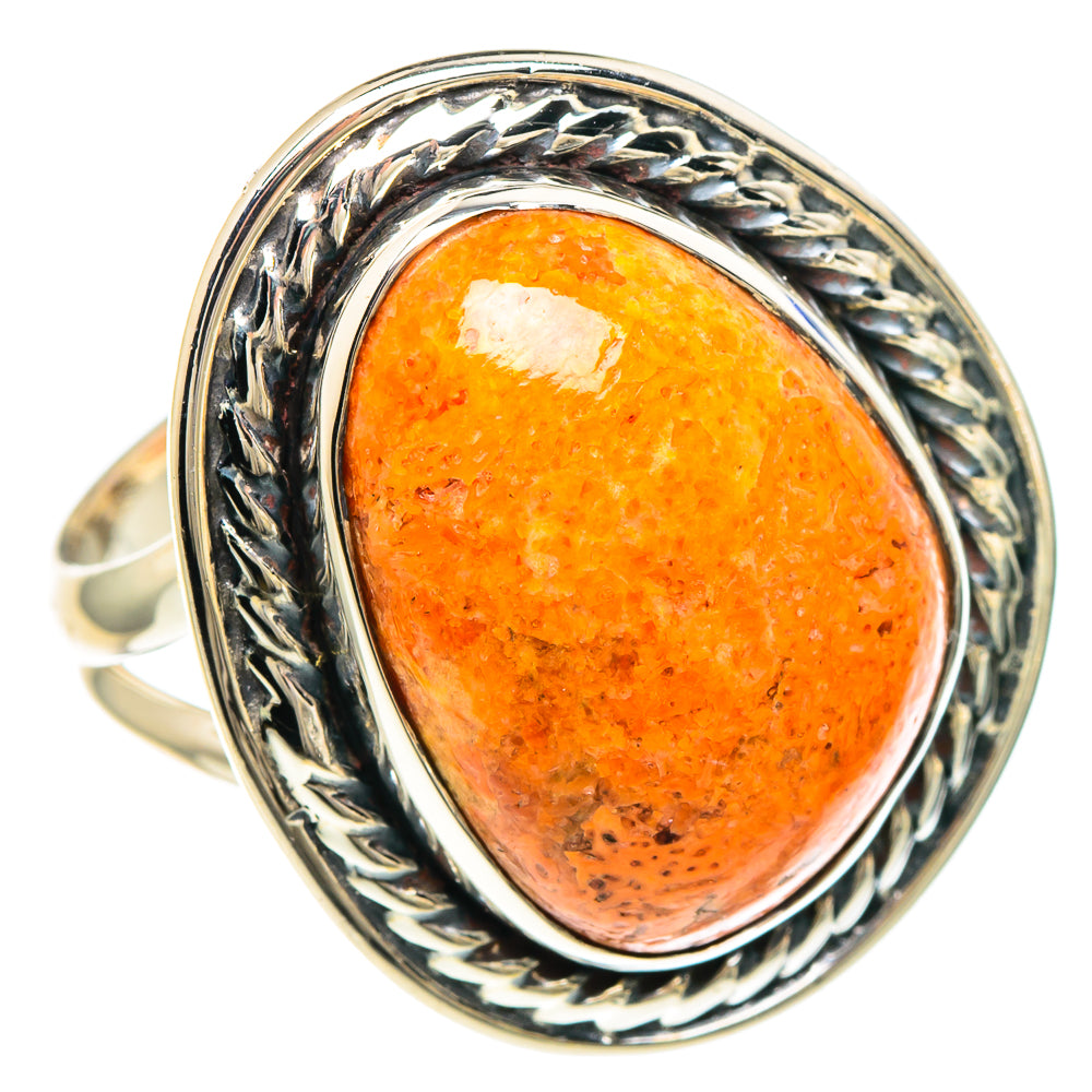 Sponge Coral Rings handcrafted by Ana Silver Co - RING94212 - Photo 2