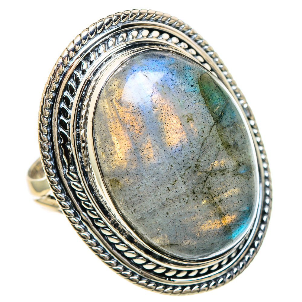 Labradorite Rings handcrafted by Ana Silver Co - RING94238