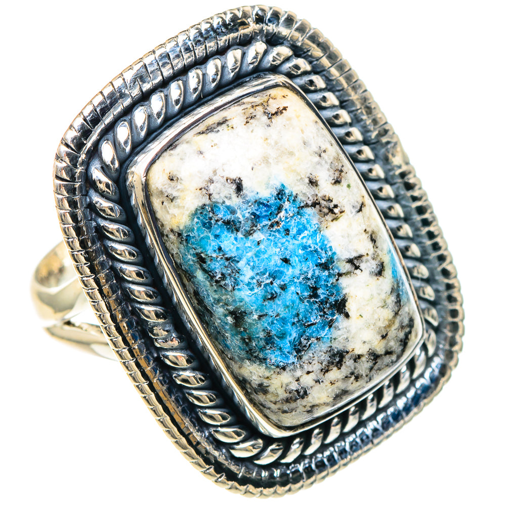 K2 Blue Azurite Rings handcrafted by Ana Silver Co - RING94239 - Photo 2
