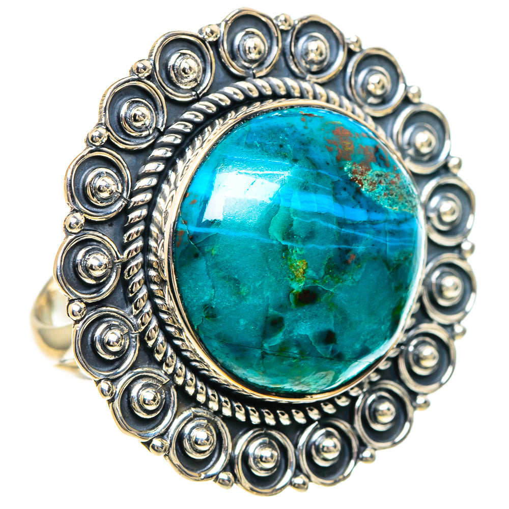 Chrysocolla Rings handcrafted by Ana Silver Co - RING94240