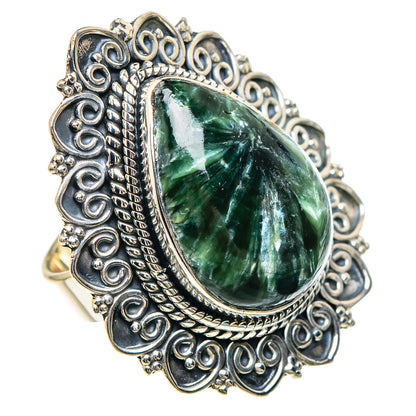 Seraphinite Rings handcrafted by Ana Silver Co - RING94244
