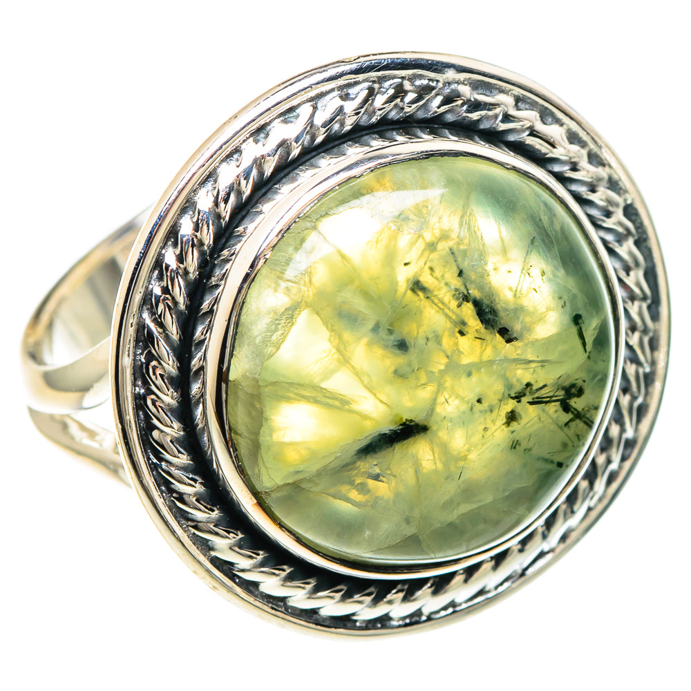 Prehnite Rings handcrafted by Ana Silver Co - RING94245