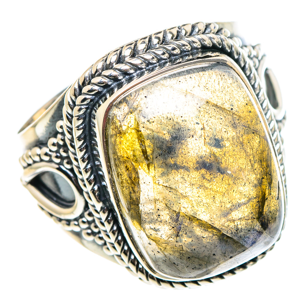 Labradorite Rings handcrafted by Ana Silver Co - RING94252