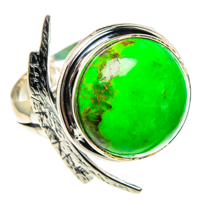 Gaspeite Rings handcrafted by Ana Silver Co - RING94255