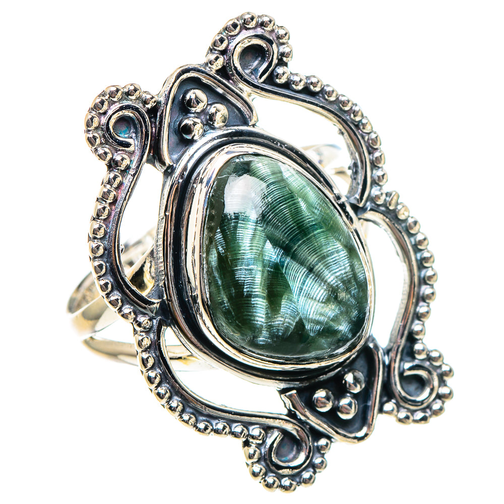 Seraphinite Rings handcrafted by Ana Silver Co - RING94256