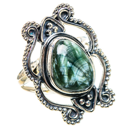 Seraphinite Rings handcrafted by Ana Silver Co - RING94256