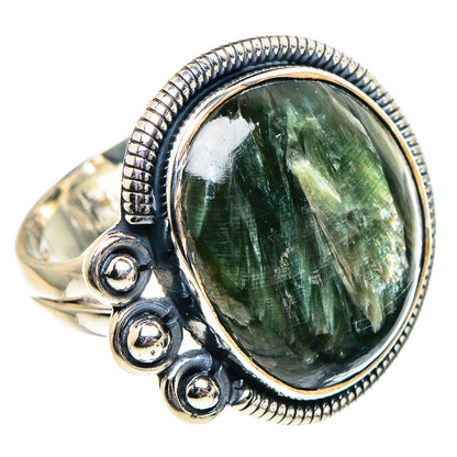 Seraphinite Rings handcrafted by Ana Silver Co - RING94257
