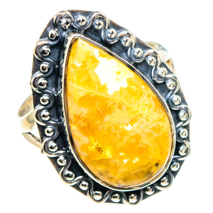Plume Agate Rings handcrafted by Ana Silver Co - RING94261 - Photo 2