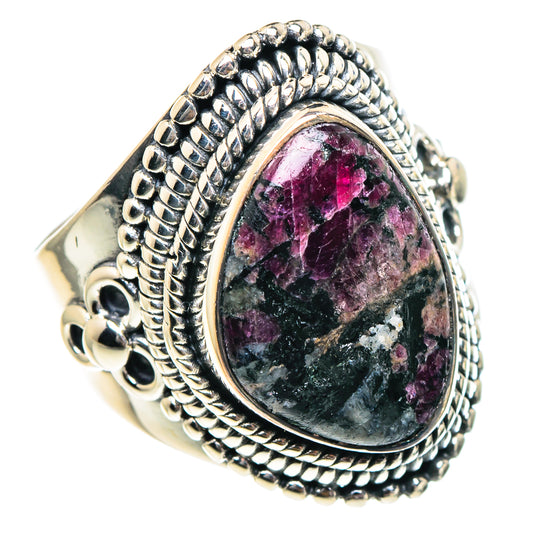 Russian Eudialyte Rings handcrafted by Ana Silver Co - RING94265