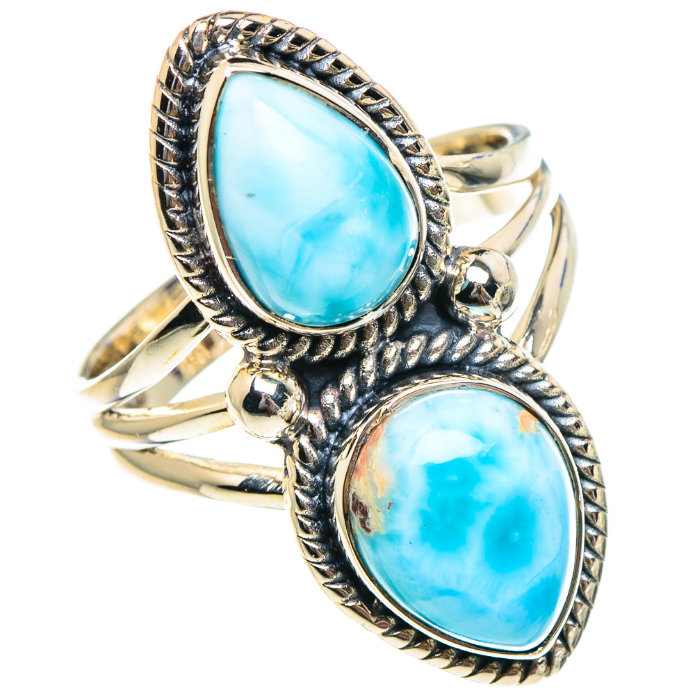 Larimar Rings handcrafted by Ana Silver Co - RING94278
