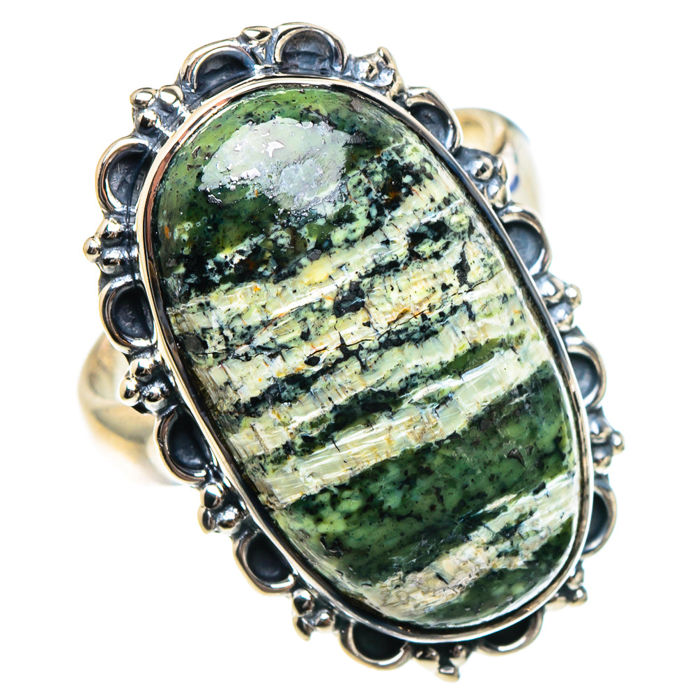 Lizard Jasper Rings handcrafted by Ana Silver Co - RING94282 - Photo 2