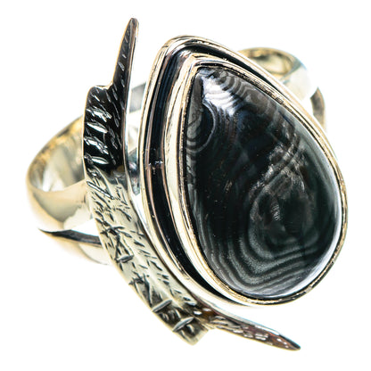 Psilomelane Rings handcrafted by Ana Silver Co - RING94294