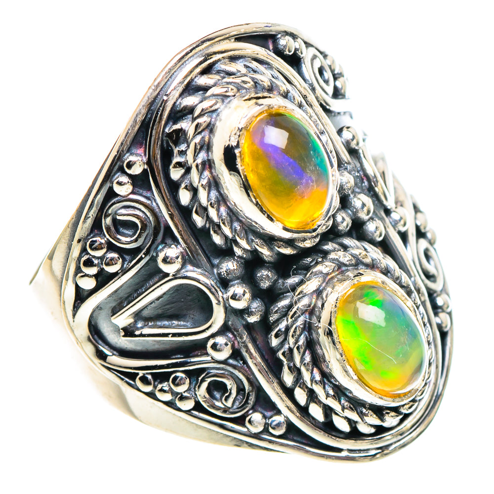 Ethiopian Opal Rings handcrafted by Ana Silver Co - RING94300
