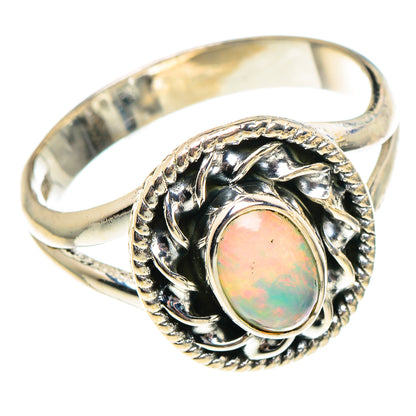 Ethiopian Opal Rings handcrafted by Ana Silver Co - RING94301